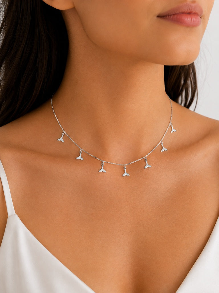 Choker Rabo de Baleia Prata 925