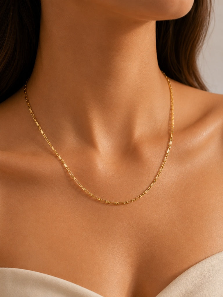 Choker Elo Cartier + Veneziana Agrupada MontClair Ouro 18k