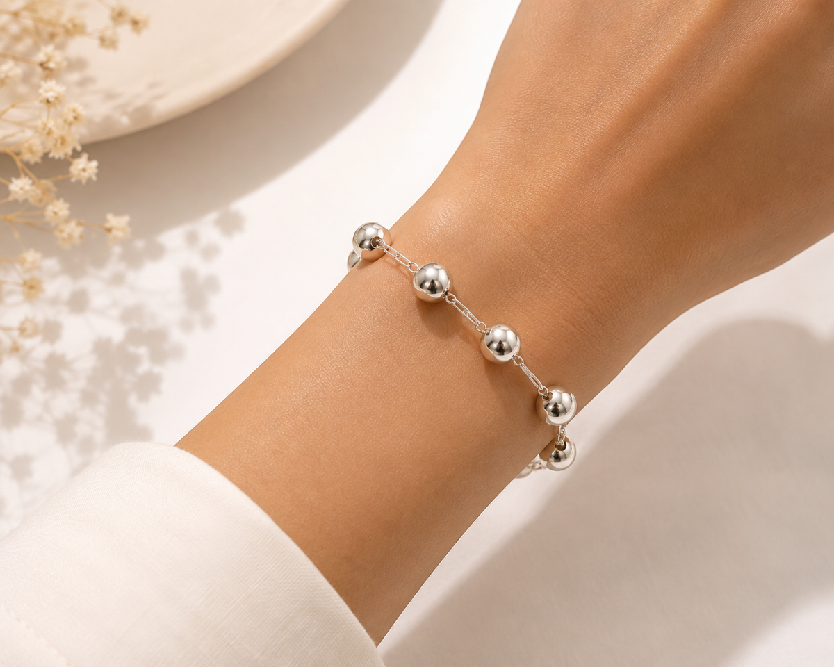 Pulseira Esfera Prata 925