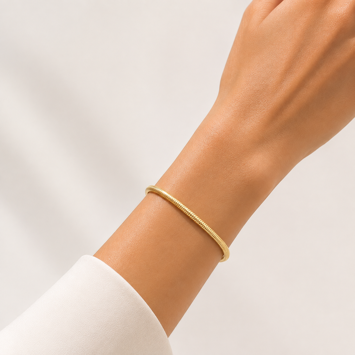 Pulseira Fio Alemão 4mm Ouro 18k