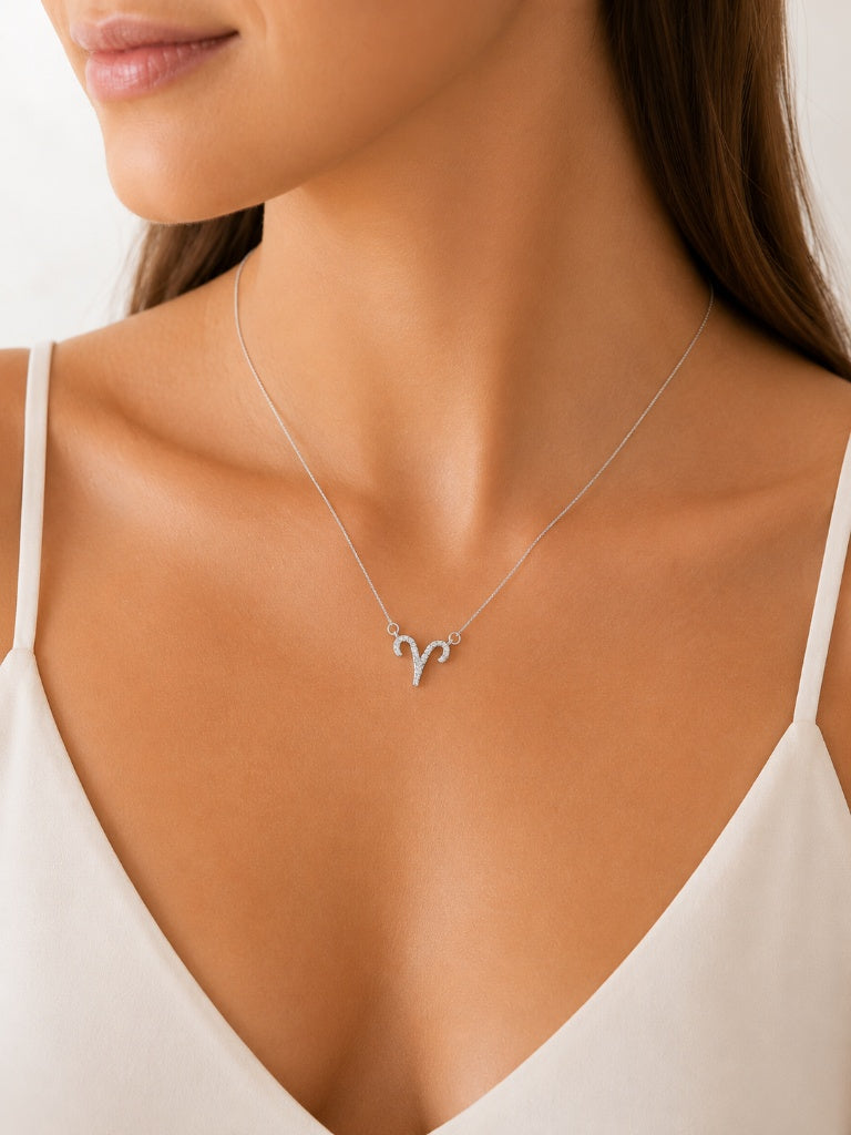 Colar Signo Aries Prata 925