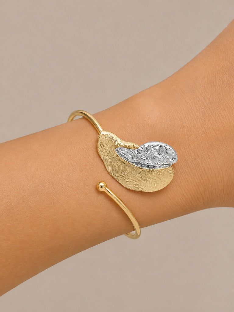 Bracelete Nuance Coração Trabalhado Mix de Banho