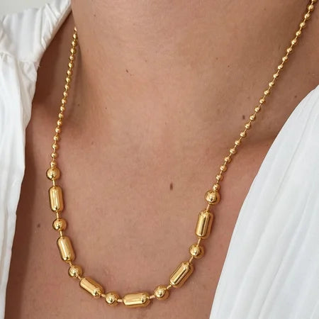 Colar Formas Geométricas Ouro 18k