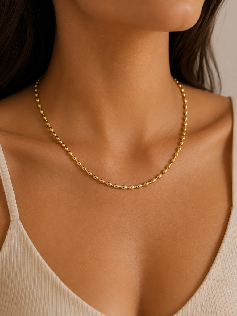 Choker Esfera Oval Lisa MontClair Ouro 18k