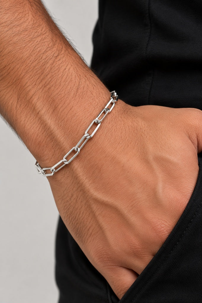 Pulseira Masculina Cartier Prata 925