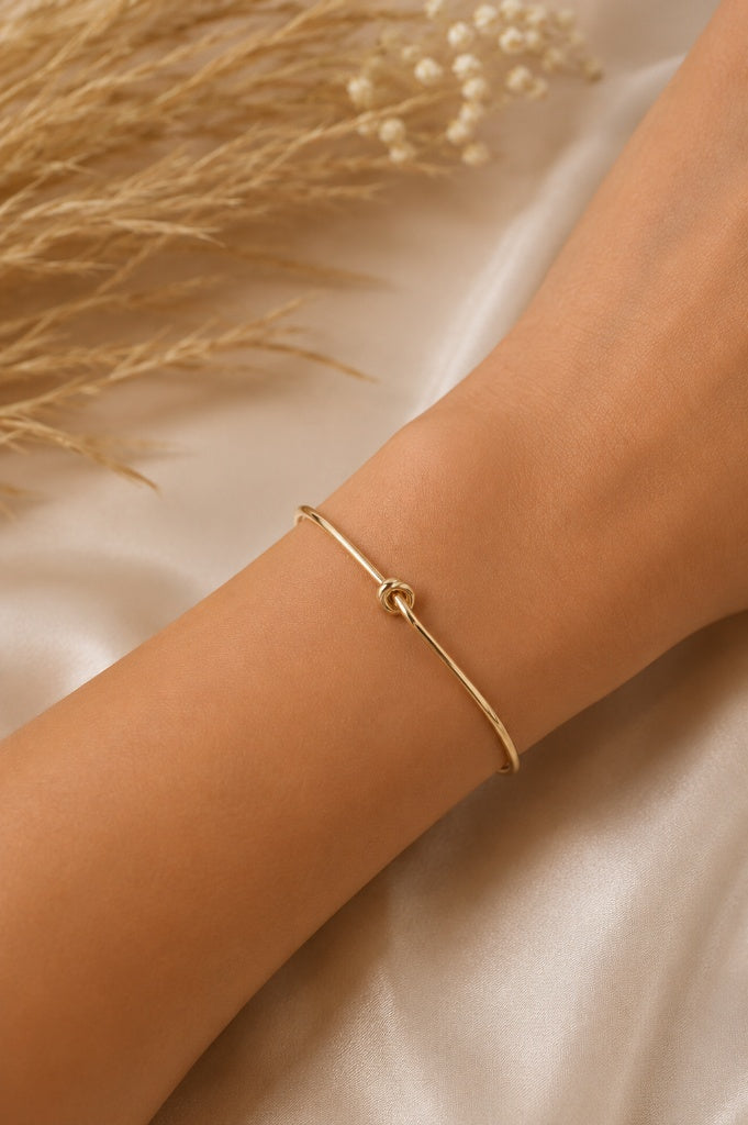 Bracelete Nó Inspiração Ouro 18k