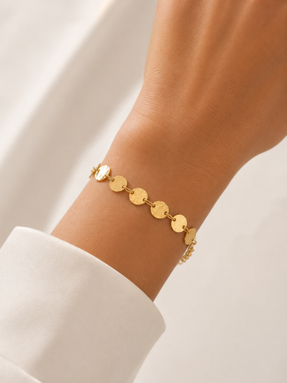 Pulseira Esfera Achatada na Cartier Ouro 18k