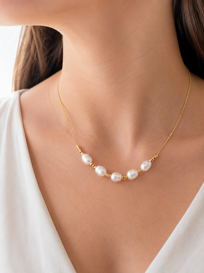 Colar Pérola Barroca Ouro 18k