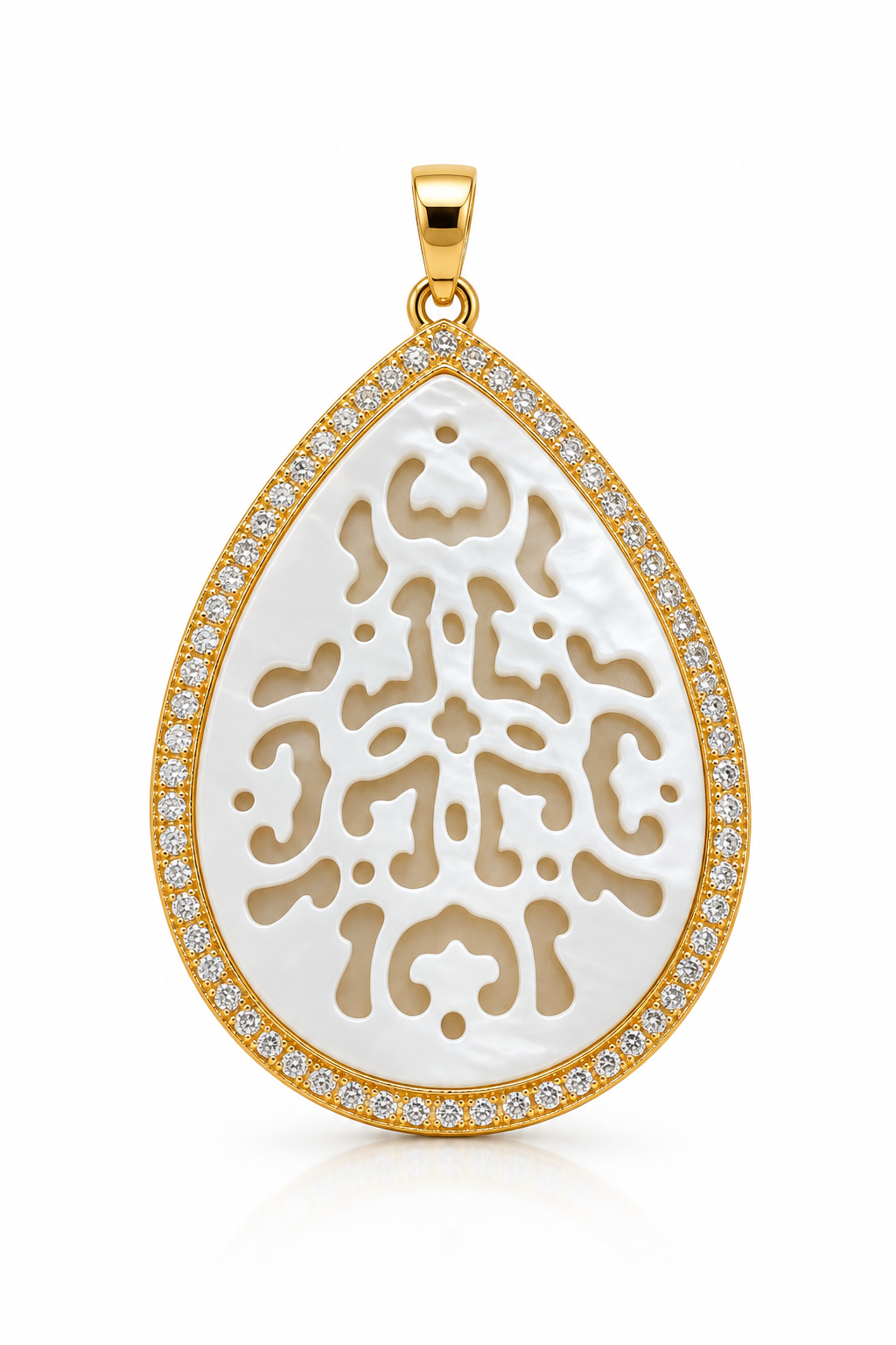 Scarlat SKU 15131 foto 1 | Pingente Gota Madre Pérola Ouro 18k
