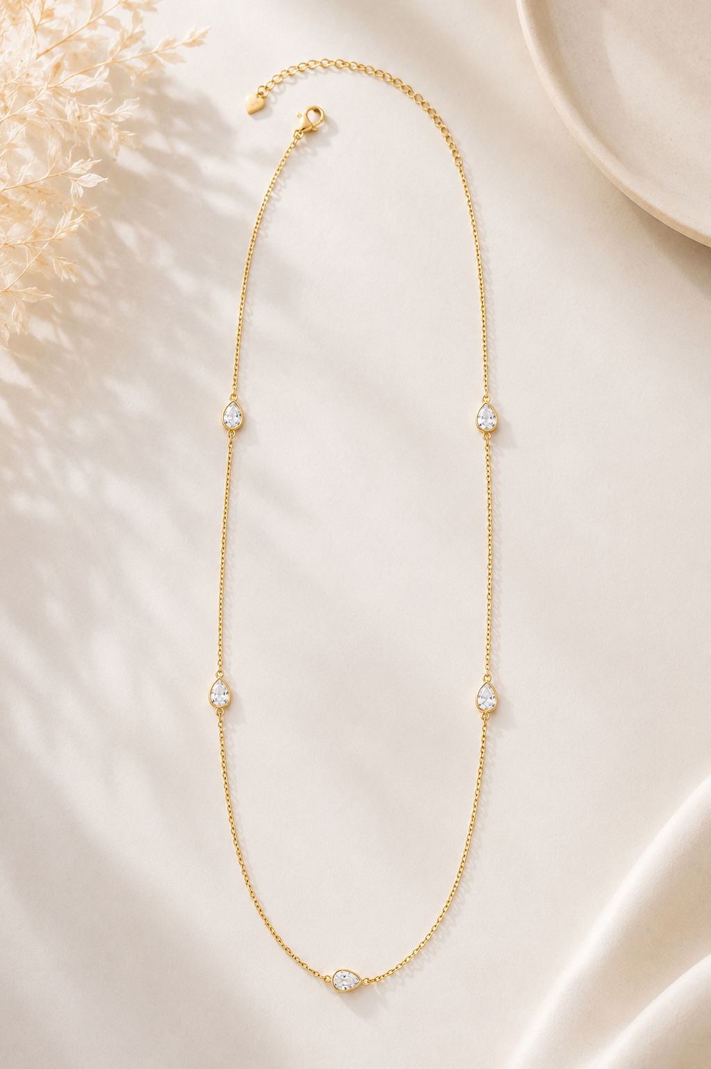 Colar Alongado Cartier com Gota Zircônia MontClair Ouro 18k