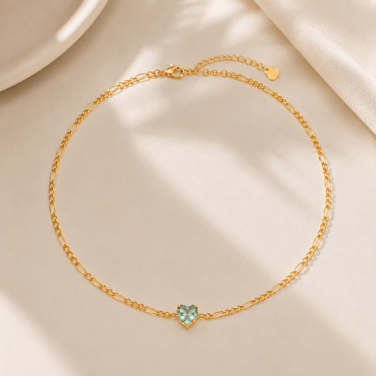 Choker 3x1 Turmalina Ouro 18k