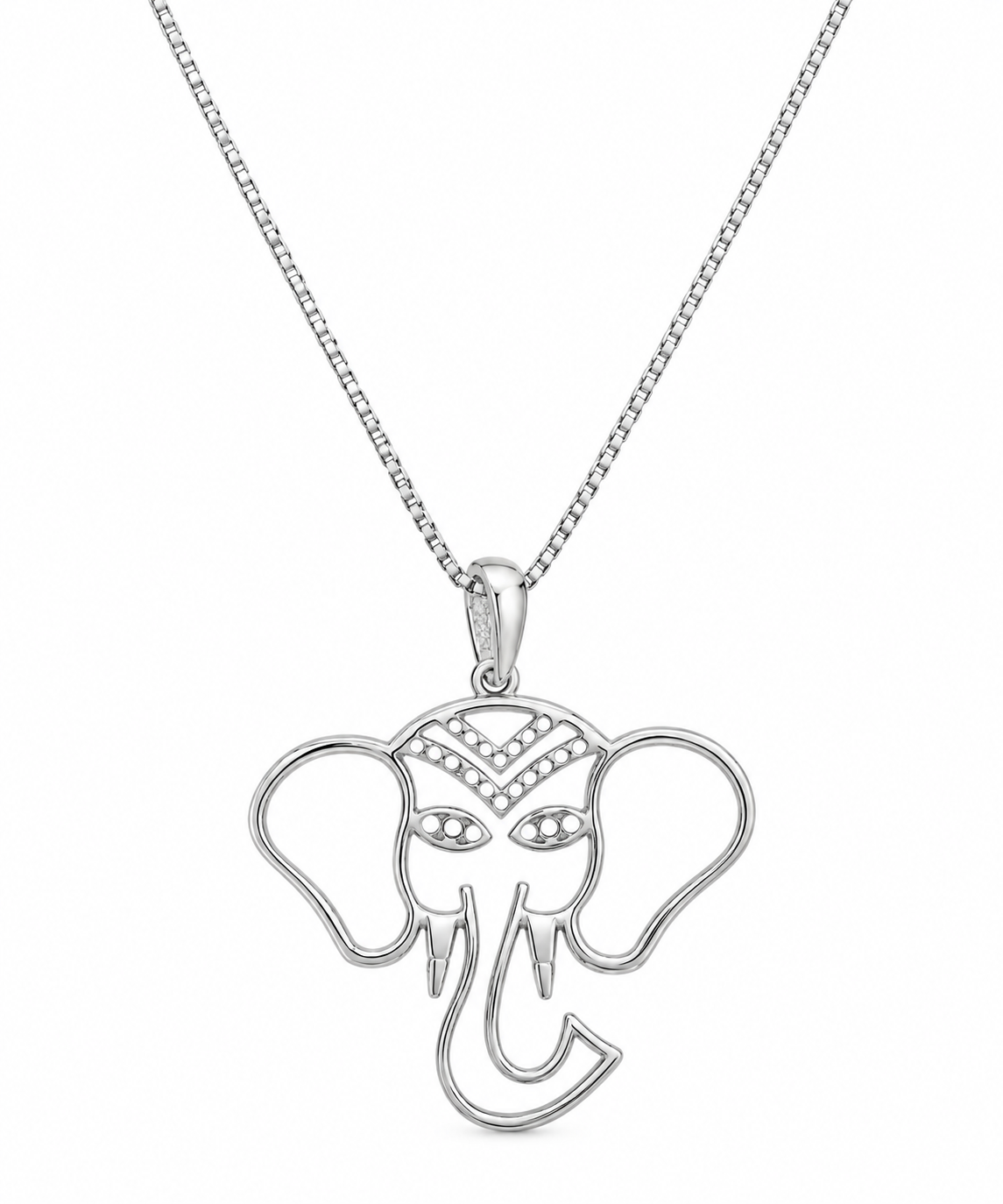 Colar Elefante Prata 925