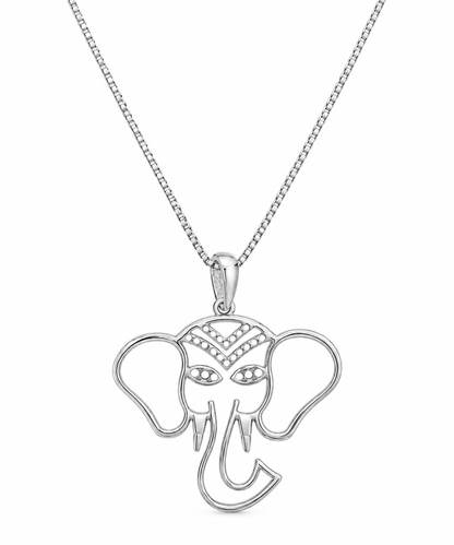 Colar Elefante Prata 925
