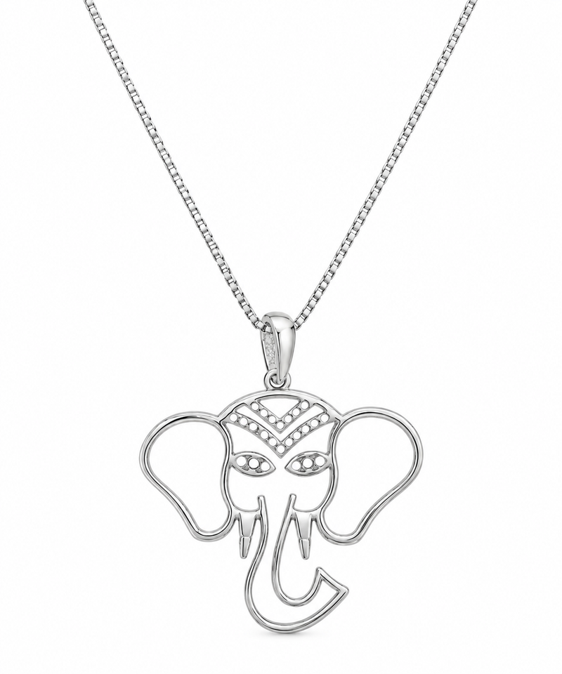 Colar Elefante Prata 925