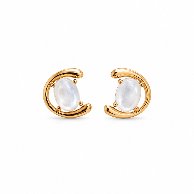 Brinco Aurora Lunar Ouro 18k