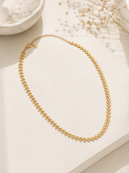 Choker Escama Trabalhada MontClair Ouro 18k