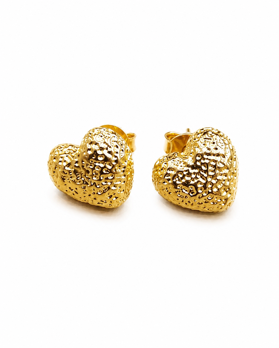 Brinco Coração Orgânico Pipoca MontClair Ouro 18k