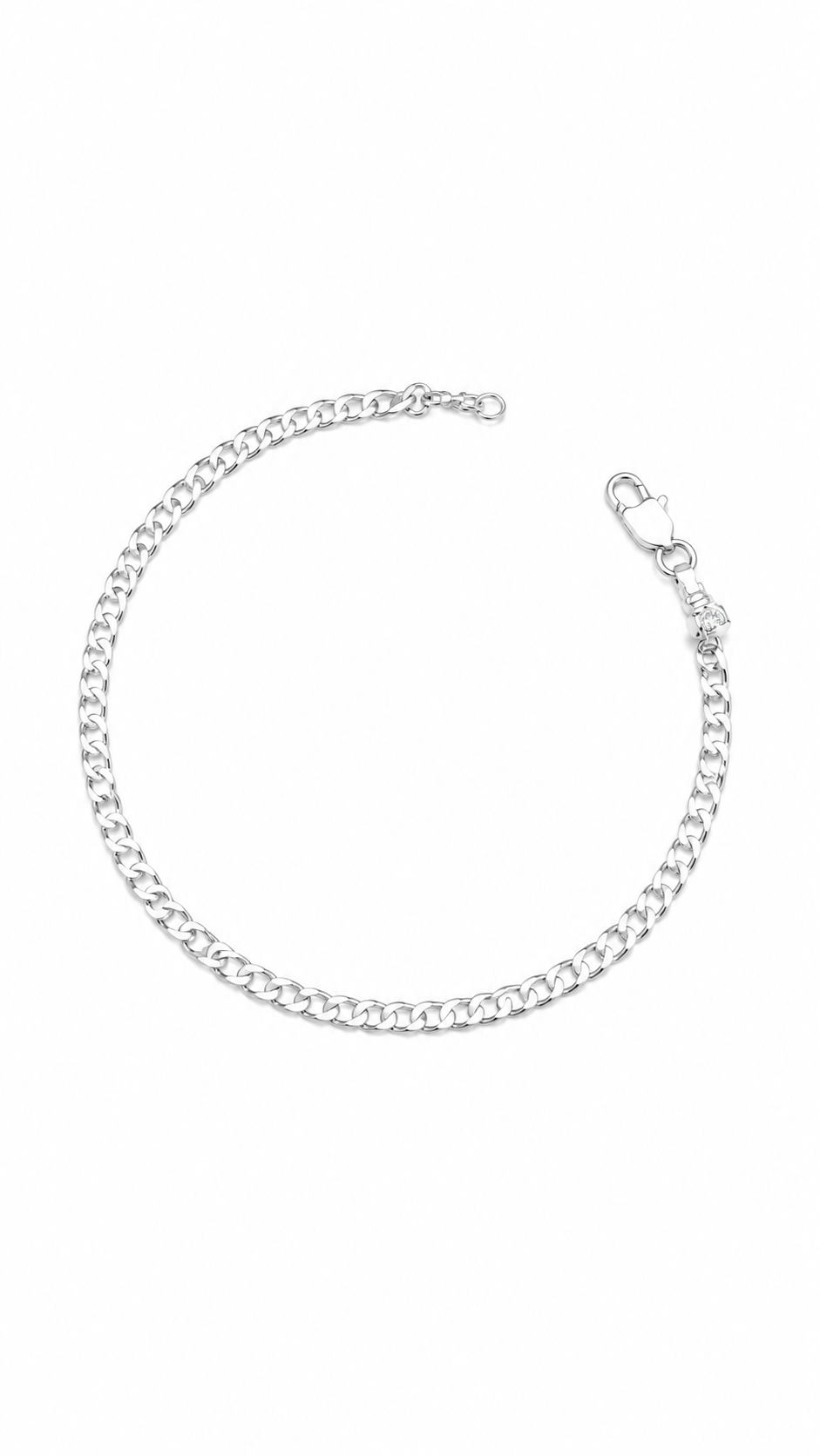 Pulseira Masculina Groumet Prata 925