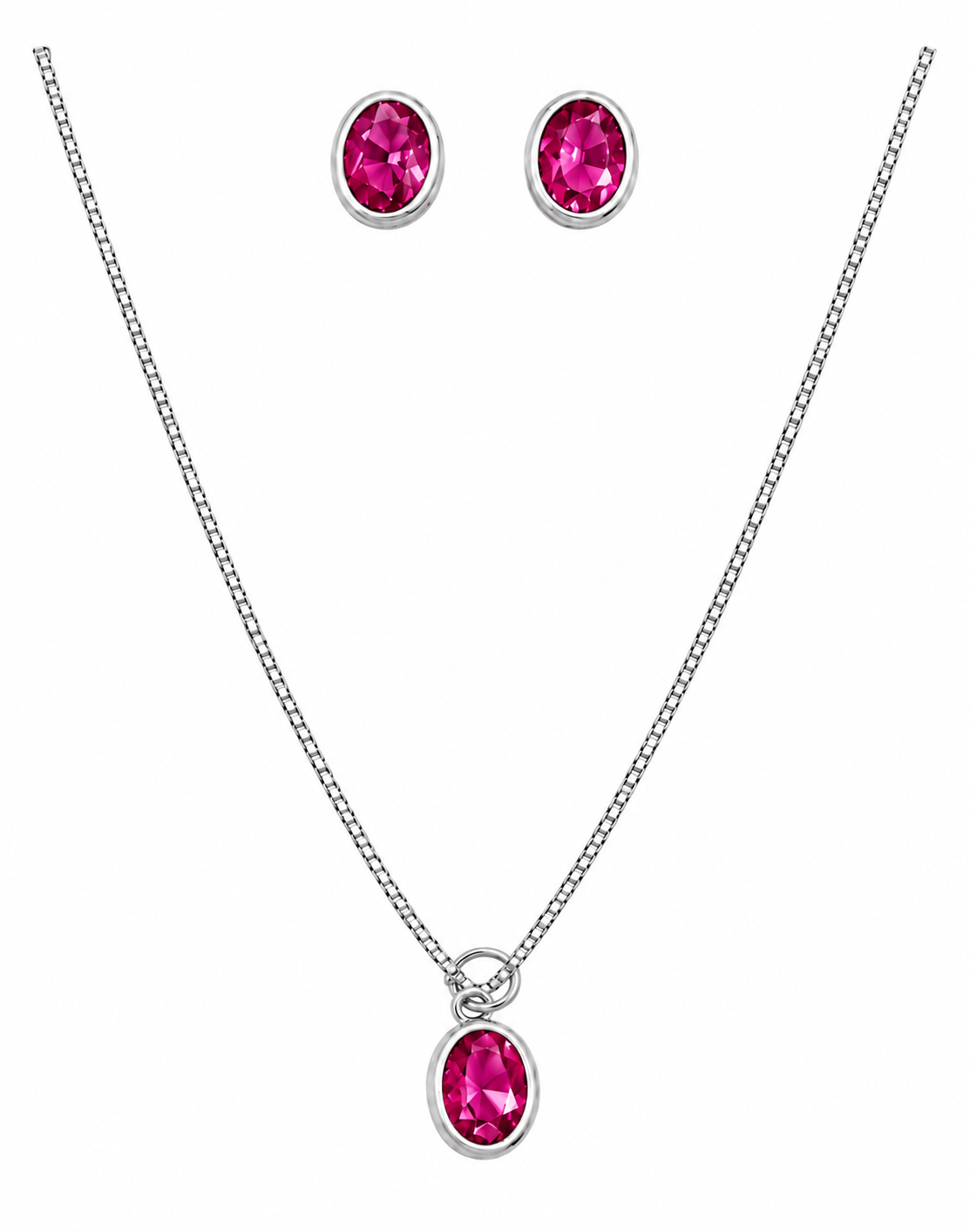 Scarlat SKU 15364 foto 1 | Conjunto Oval Prata 925
