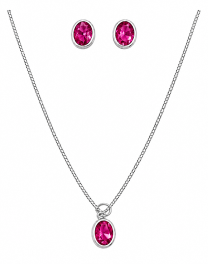 Scarlat SKU 15364 foto 1 | Conjunto Oval Prata 925
