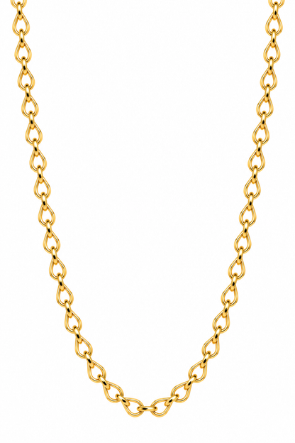 Corrente Elo Gota P Ouro 18k