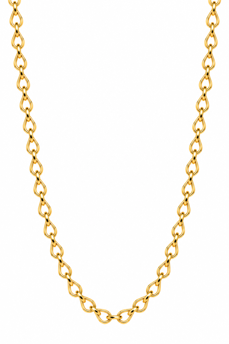 Corrente Elo Gota P Ouro 18k