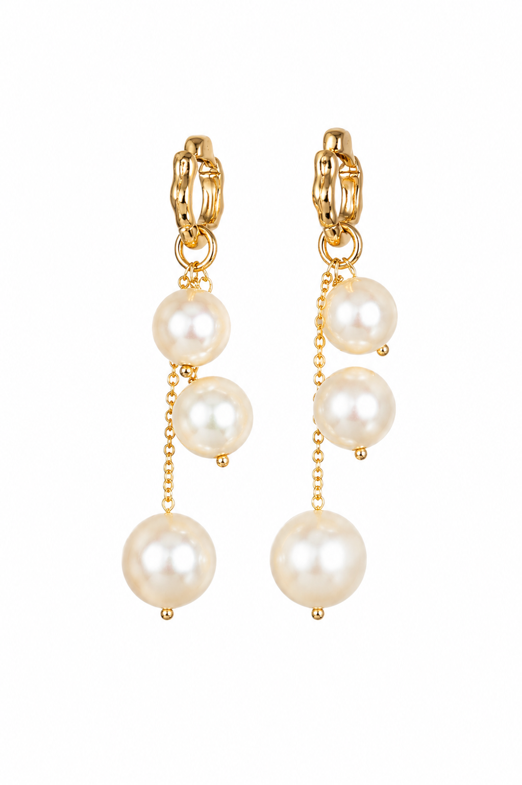 Brinco Elegance Pérola Ouro 18k