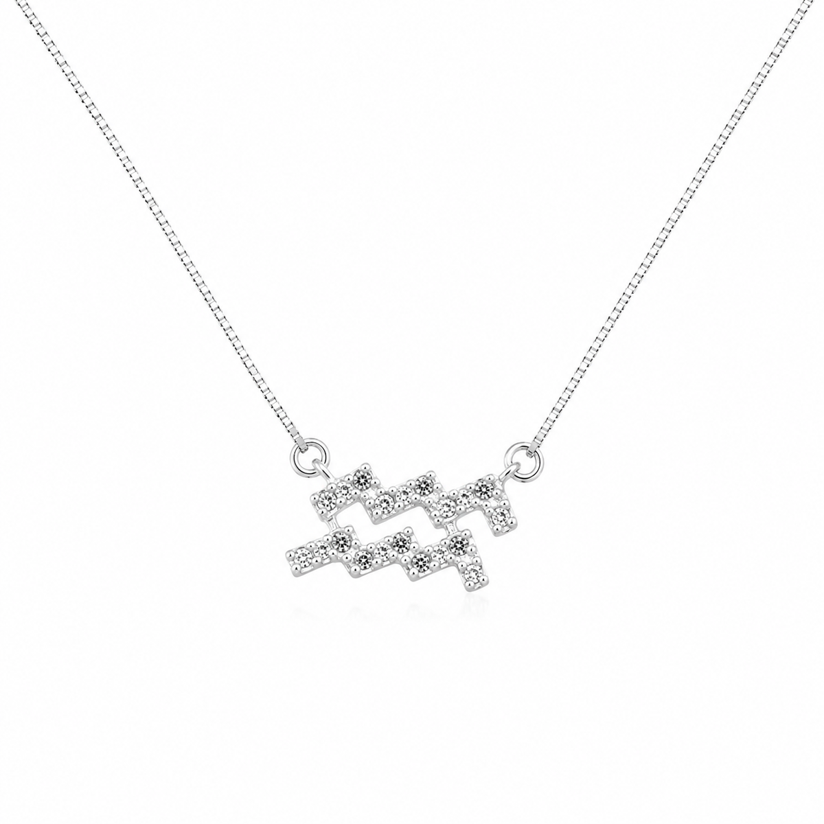 Colar Signo Aquario Prata 925