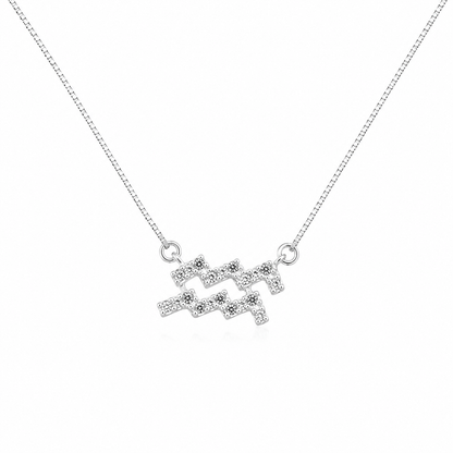 Colar Signo Aquario Prata 925