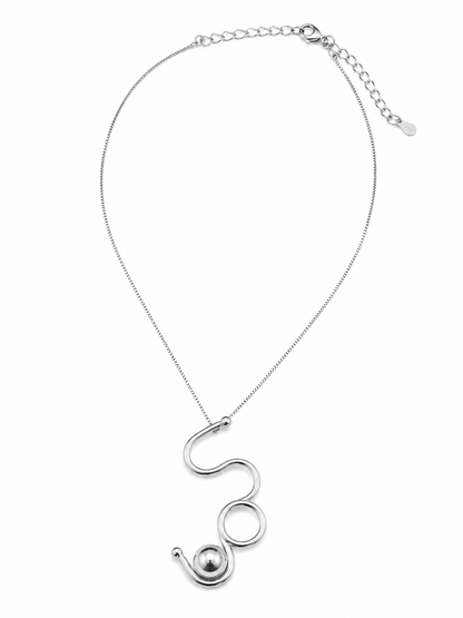 Colar Fio Orgânico Ródio Branco