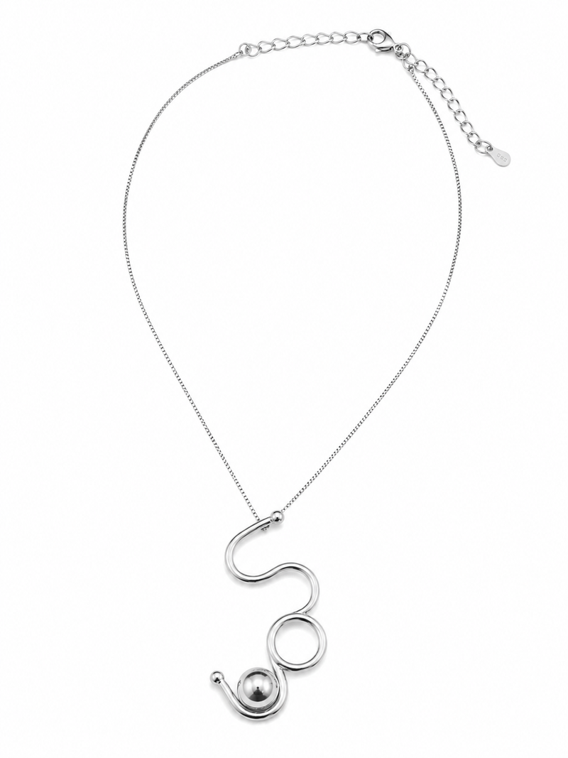 Colar Fio Orgânico Ródio Branco