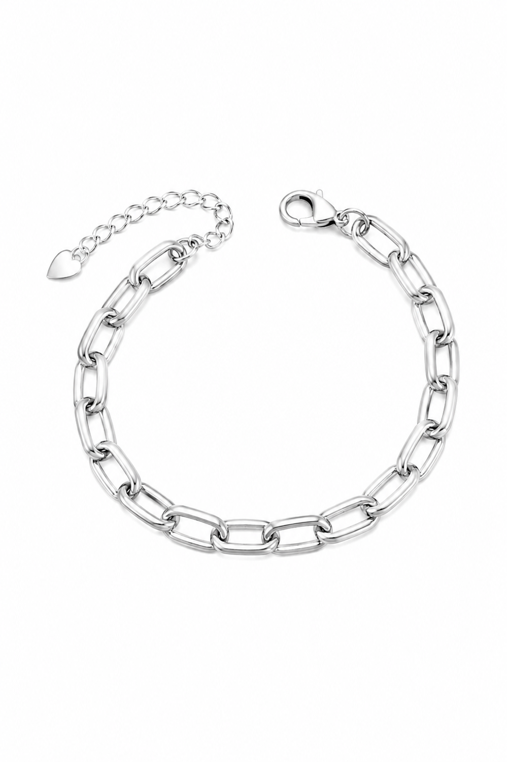 Pulseira Elo M Ródio Branco