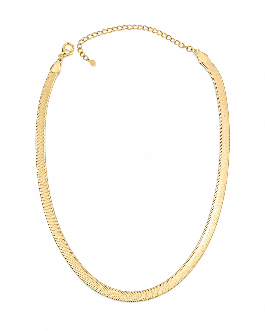 Choker Fita Laminada 6mm Ouro 18k