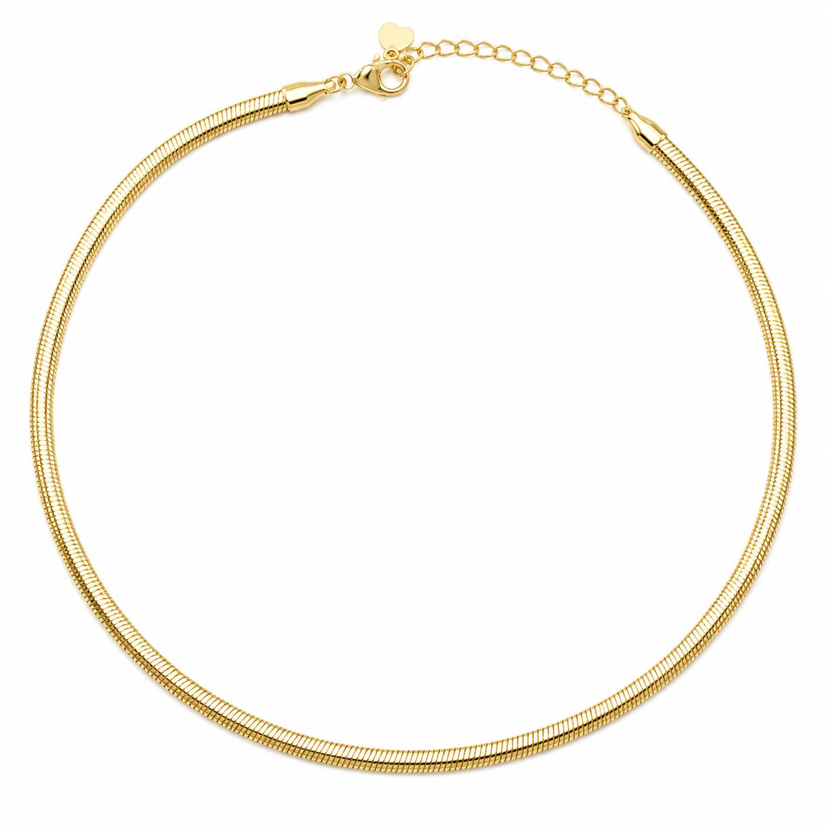 Colar Choker Fio Alemão 3mm Ouro 18k