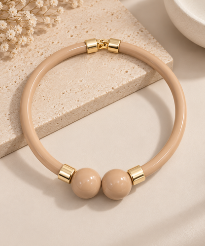 Choker Aro Resinado Nude