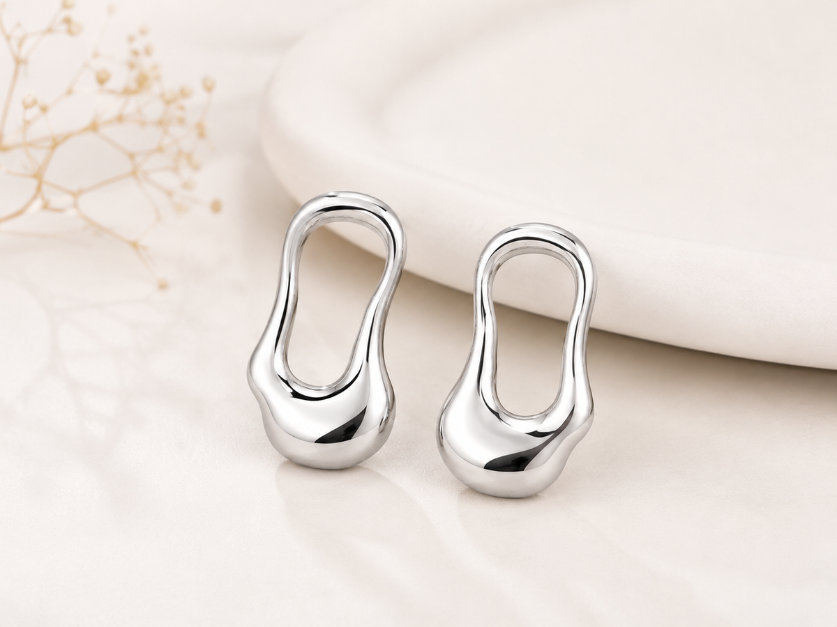 Brinco Nébula Ródio Branco