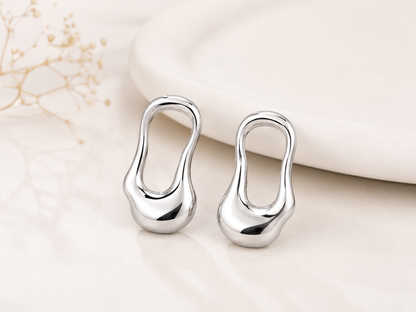 Brinco Nébula Ródio Branco