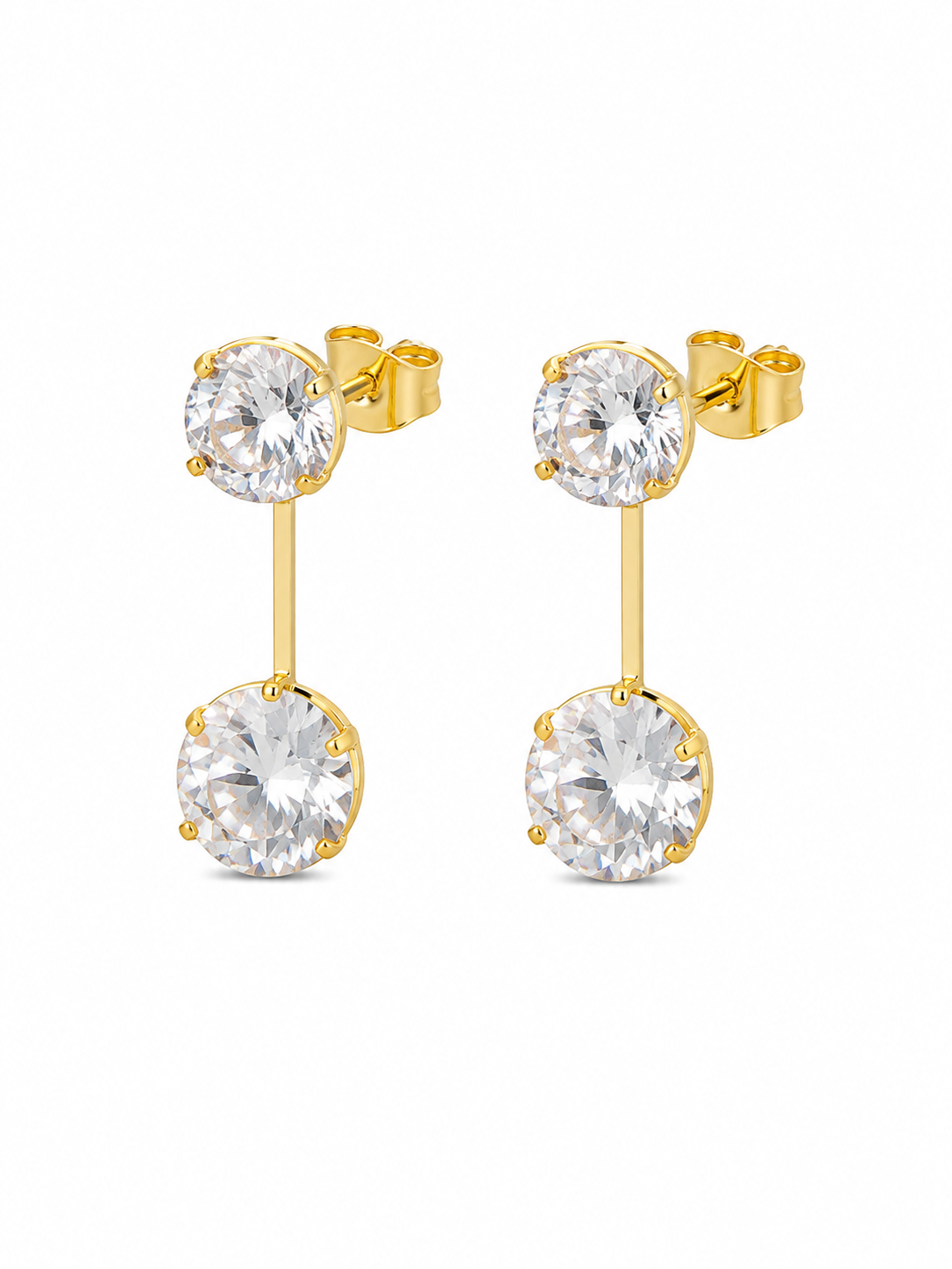 Brinco Ponto de Luz Duplo Inspiração (MointClair) Ouro 18k