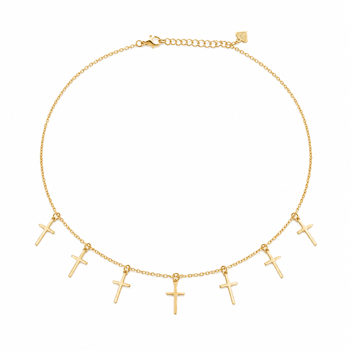 Choker Cartier com Cruz Ouro 18k