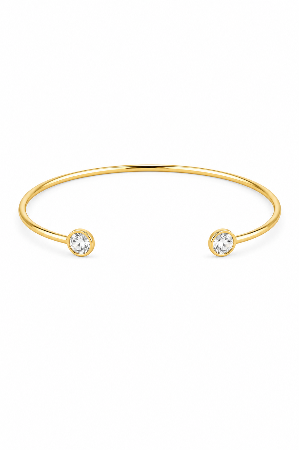 Bracelete Esfera + Zircônia Cravação Inglesa MontClair 18k