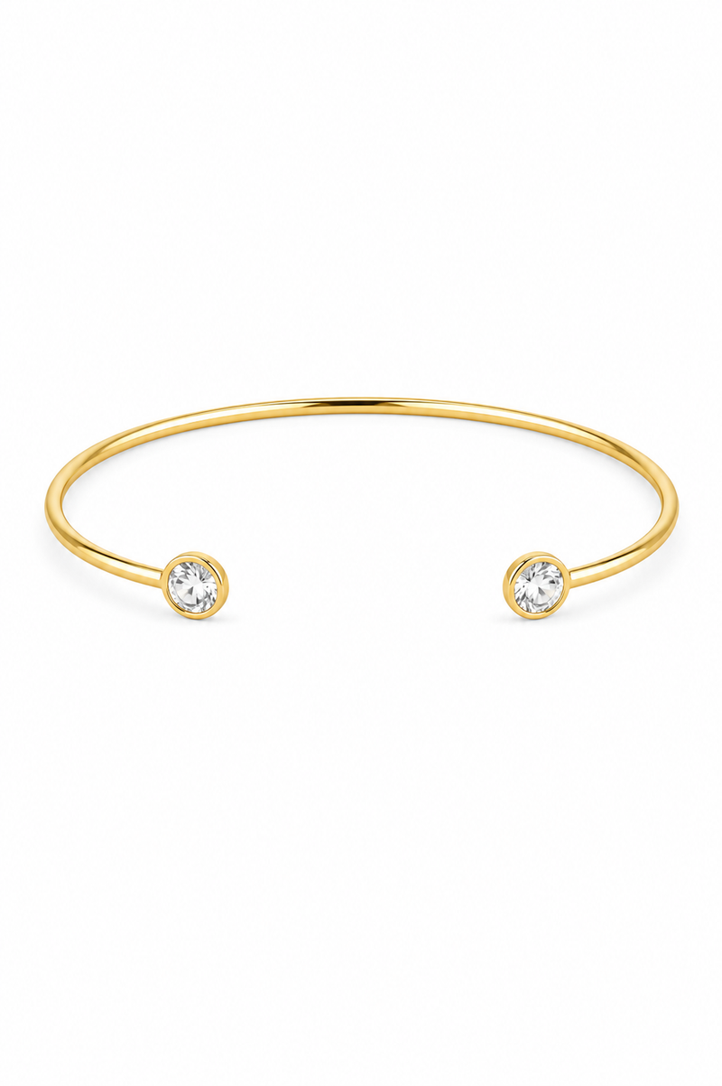 Bracelete Esfera + Zircônia Cravação Inglesa MontClair 18k