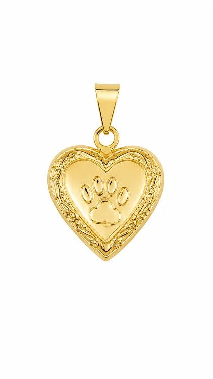 Pingente Relicário Pet Love Ouro 18k