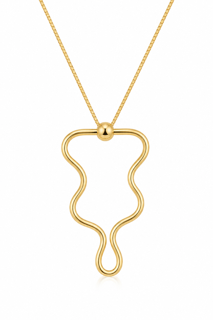 Scarlat SKU 15016 foto 1 | Colar Fio Orgânico Ouro 18k