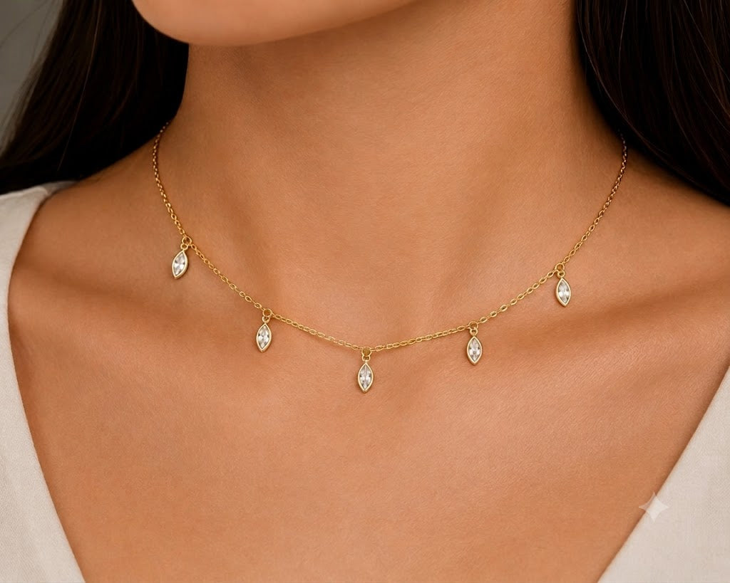 Choker Cartier Losango com Zircônia Ouro 18k