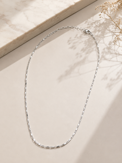 Choker Elo Cartier + Veneziana Agrupada Ródio Branco