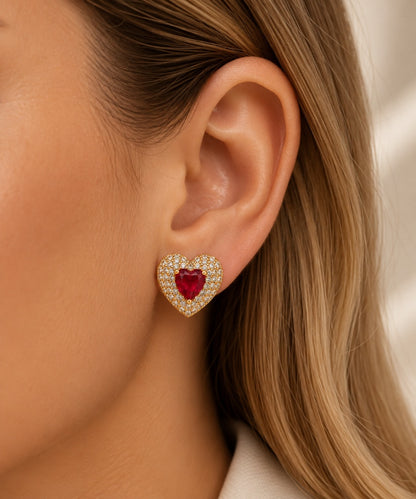 Scarlat SKU 15285 foto 3 | Brinco Golden Queen Ouro 18k