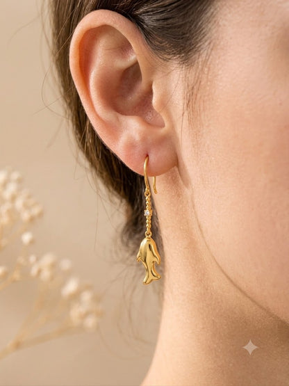 Brinco Encanto Peixe Ouro 18k