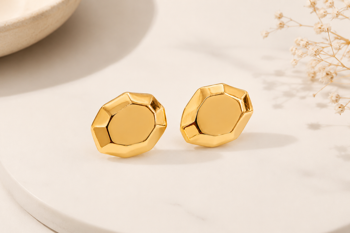 Brinco Facet Gold Ouro 18k