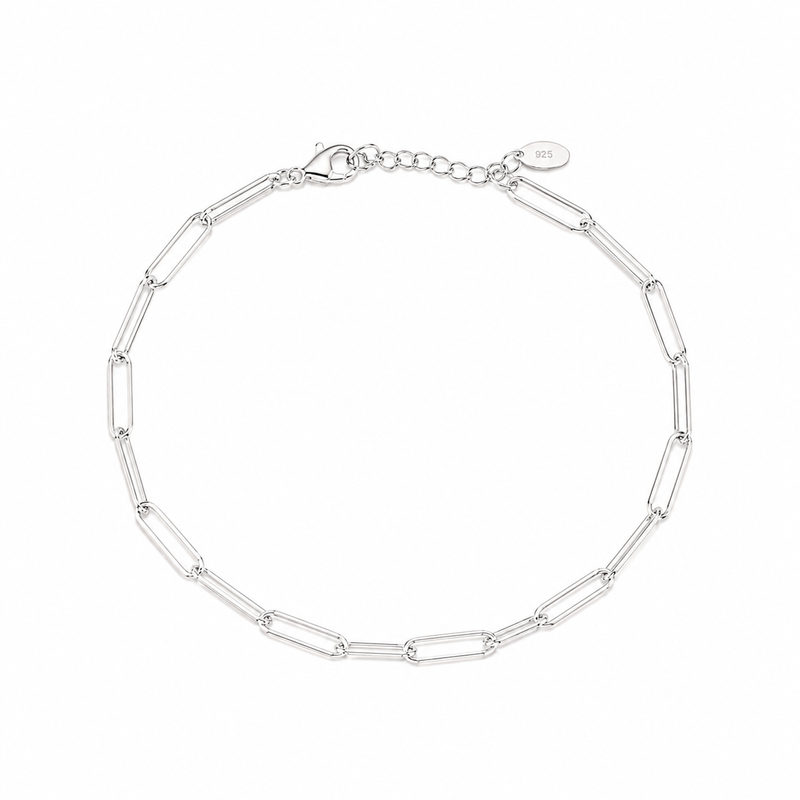 Tornozeleira Cartier Elo Longo Prata 925