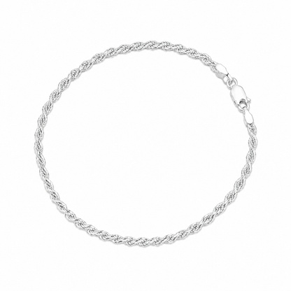 Pulseira Cordão Baiano Prata 925